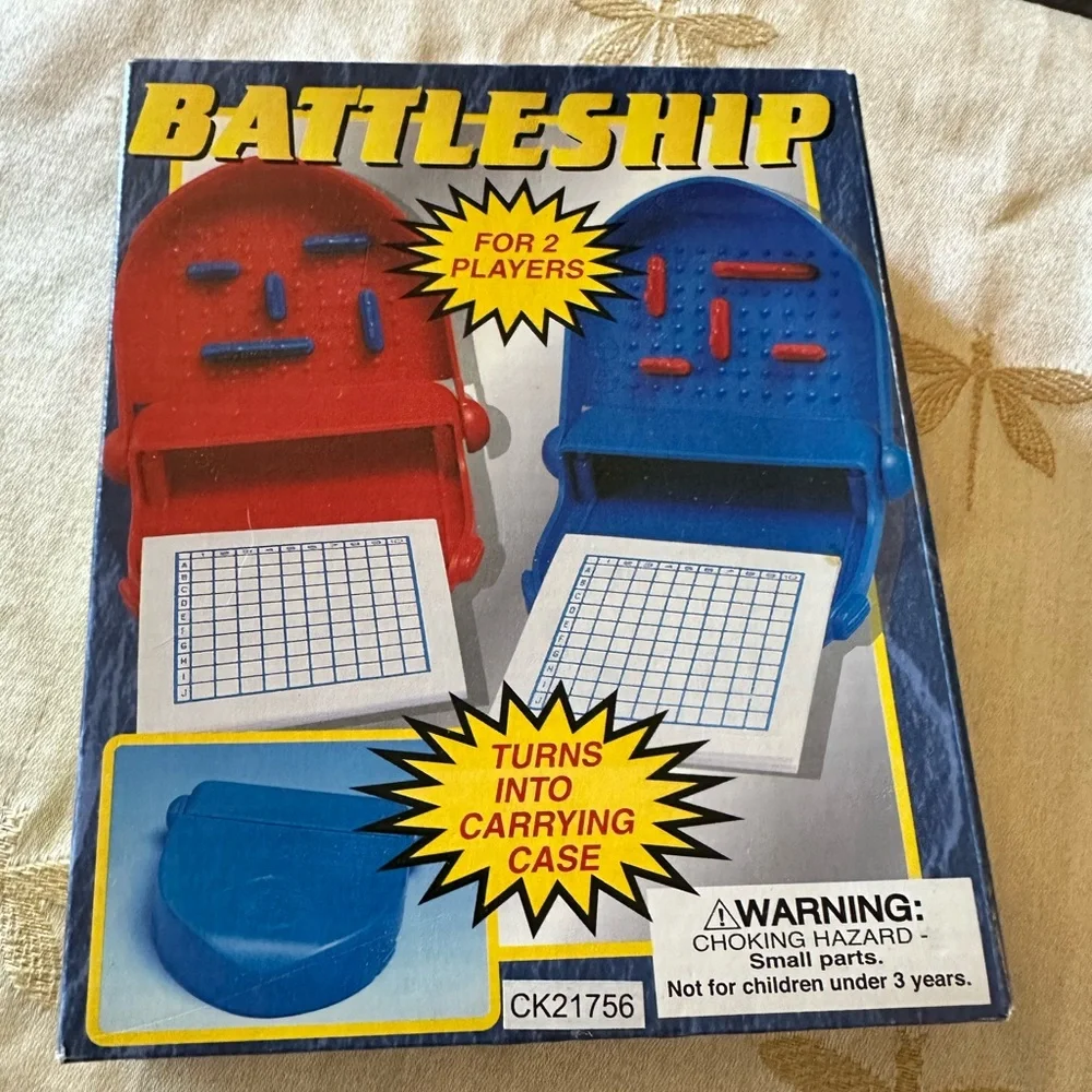 Battleship Game for 2 Players. Turns Into A Carrying Case for Roadtrips.